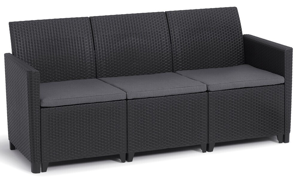 Keter MARIE 3 SEATERS SOFA  - grafit