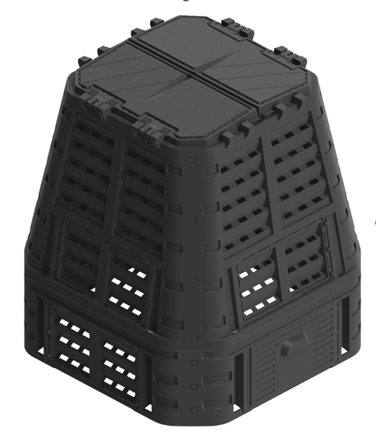 Rojaplast kompostér 740 L - černý