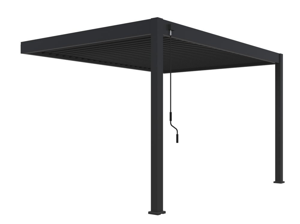 Rojaplast bioklimatická pergola INTRO PLUS 4x3 m, hliník - do stěny
