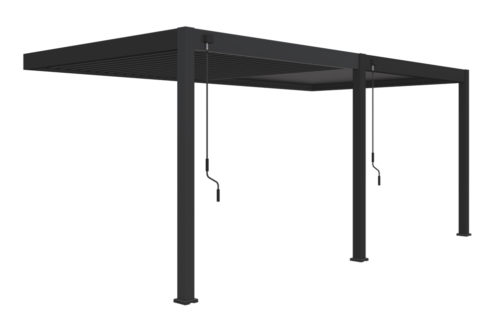 Rojaplast bioklimatická pergola INTRO PLUS 6x3 m, hliník - do stěny