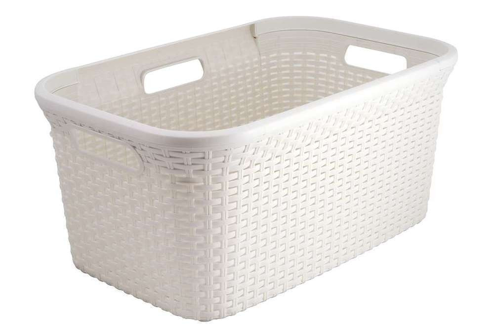 CURVER RATTAN STYLE 45L koš na čisté prádlo - krémový