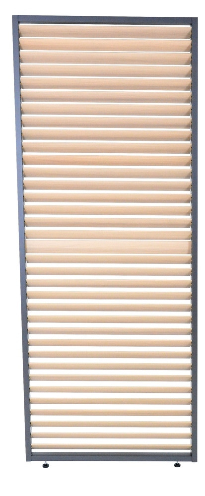 Rojaplast PANEL ZASTÍNĚNÍ WOOD, SKLÁPĚCÍ LAMELY, HORIZONTÁLNÍ 1 m pro bioklimatickou pergolu