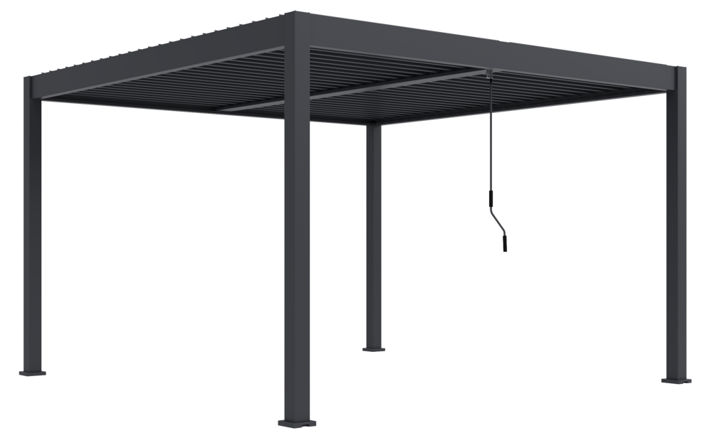 Rojaplast bioklimatická pergola INTRO DUO 4x4 m, hliník - volně stojící