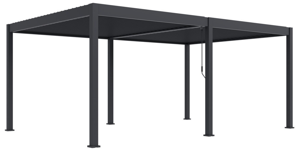 Rojaplast bioklimatická pergola INTRO DUO 6x4 m, hliník - volně stojící