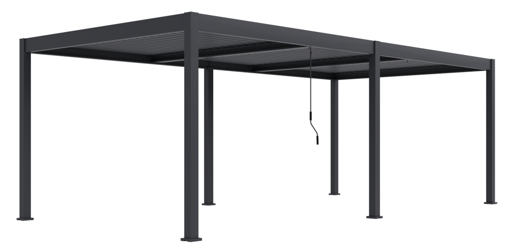 Rojaplast bioklimatická pergola INTRO DUO 7,2x3,6 m, hliník - volně stojící