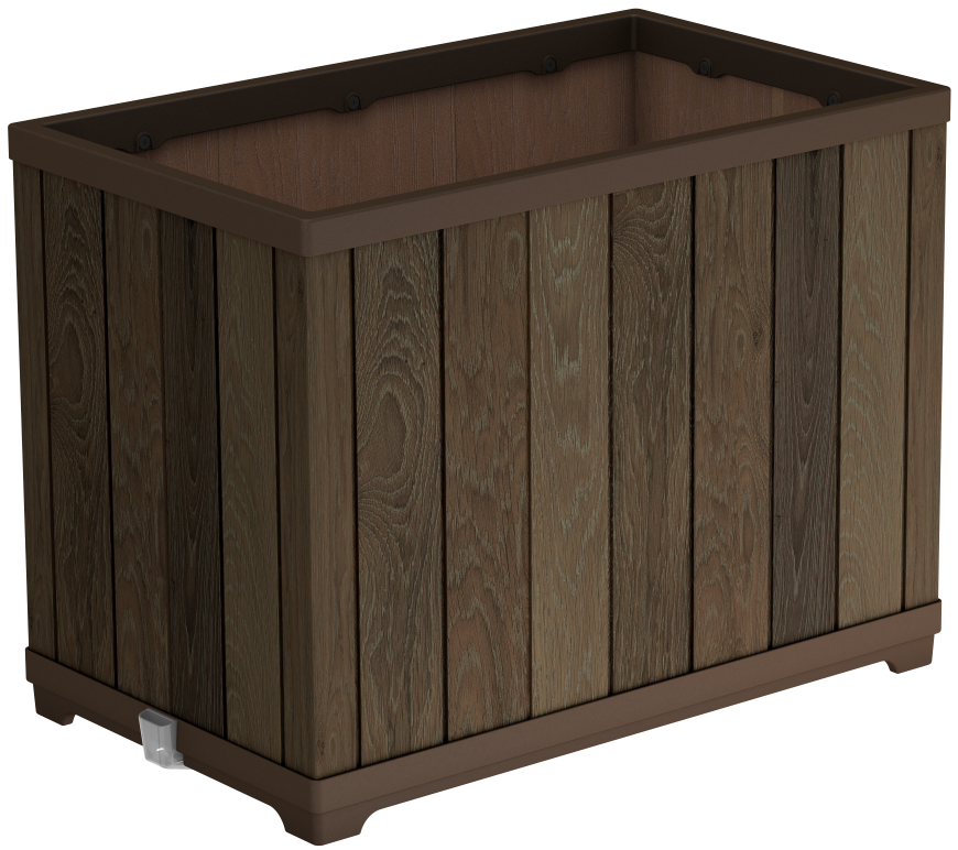 Keter květináč DECO RECTANGLE TALL WALNUT