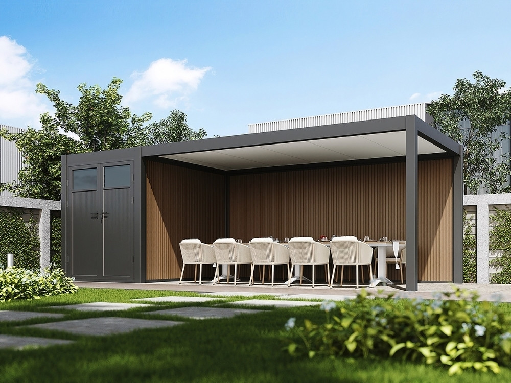 Rojaplast WPC stěna 3 m k přístřešku PRESTIGE