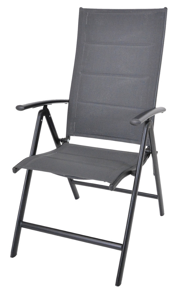 Rojaplast ZWC-235 zahradní polohovací křeslo hliníkové - šedá