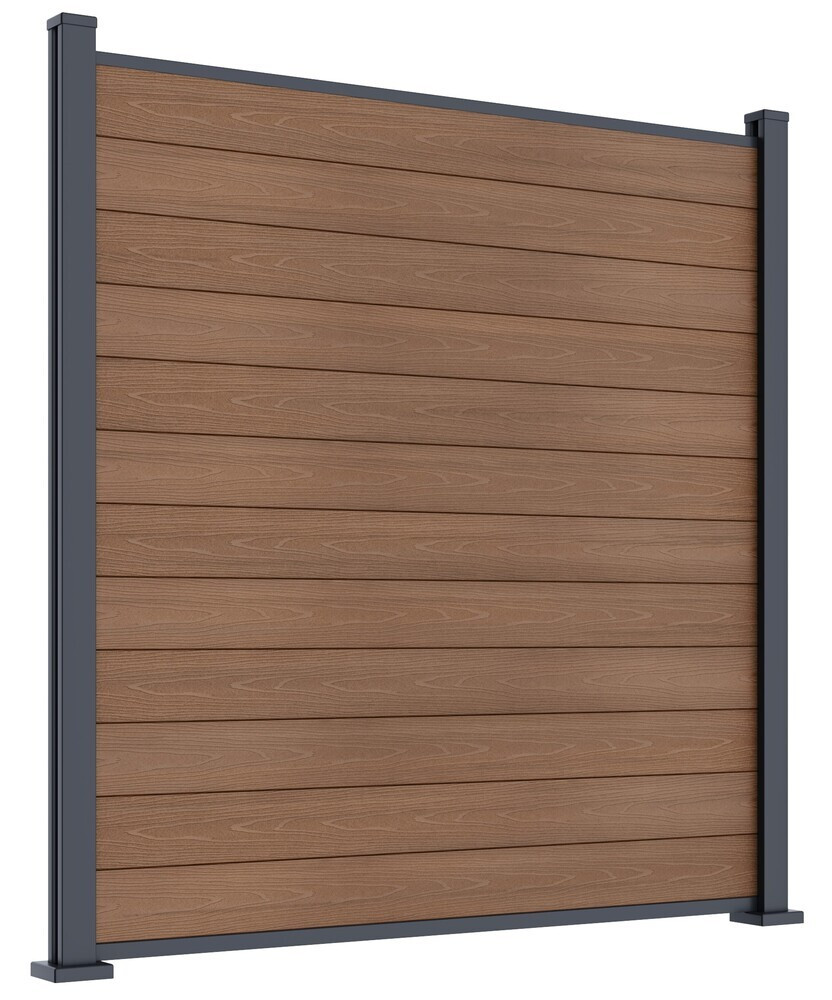 Rojaplast ELEMENT plotový panel WPC 180x180 cm a koncovky - teak