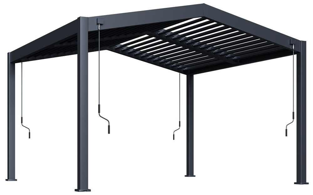 Rojaplast Bioklimatická pergola APEX 3,6x4 m, hliník - volně stojící