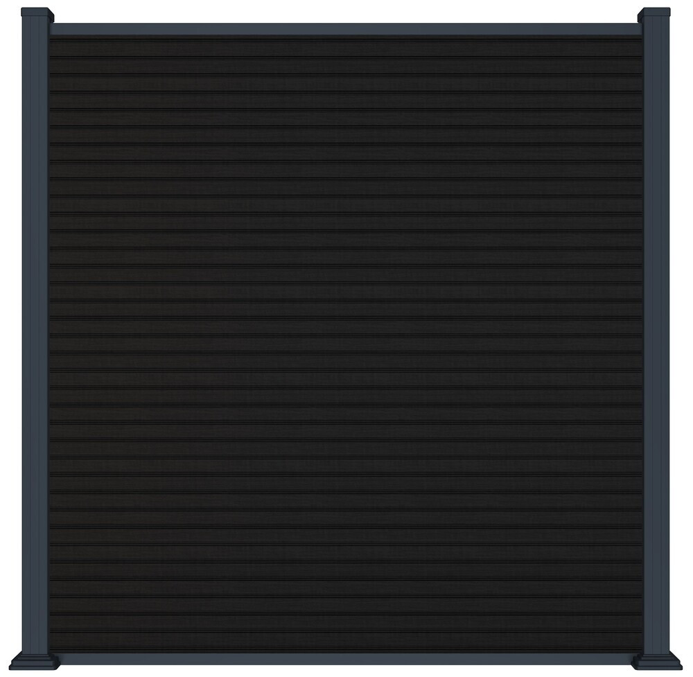 Rojaplast MODERN plotový panel WPC 180x180 cm HORIZONTÁLNÍ i VERTIKÁLNÍ a koncovky - antracit
