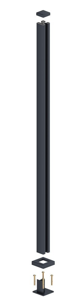 Rojaplast Hliníkový sloupek k plotu 7,5x7,5x190 cm
