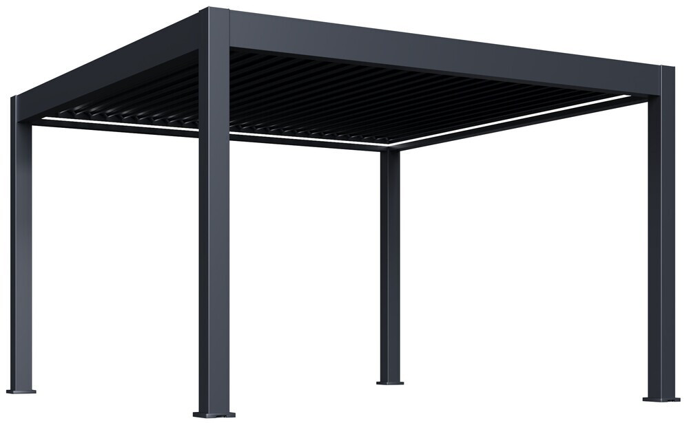 Rojaplast luxusní ELEKTRICKÁ bioklimatická pergola  PRESTIGE 4x4 m, hliník - volně stojící