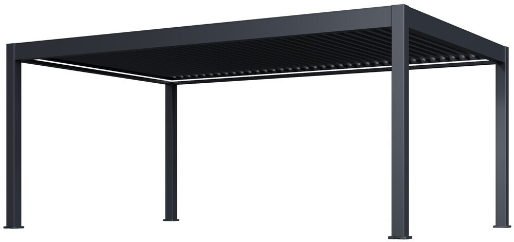 Rojaplast luxusní ELEKTRICKÁ bioklimatická pergola  PRESTIGE 6x4 m, hliník - volně stojící