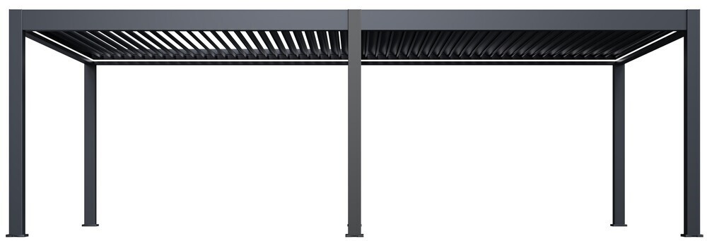 Rojaplast Luxusní ELEKTRICKÁ bioklimatická pergola  PRESTIGE 8x4 m, hliník - volně stojící