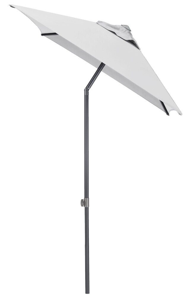 Slunečník KETTLER EASY PUSH 150x210 cm - matný antracit/světle šedá - voděodolný