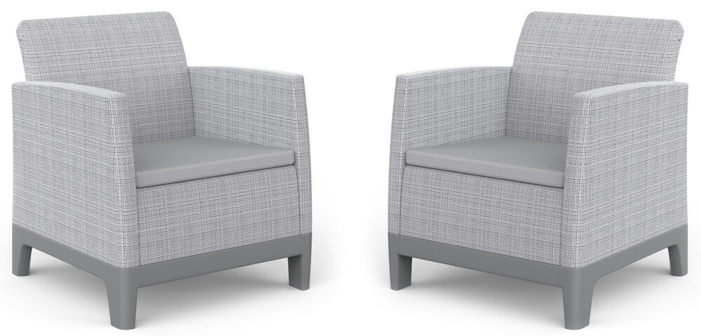 Keter SCANDI FORMA DUO SET - Ash grey/Storm grey