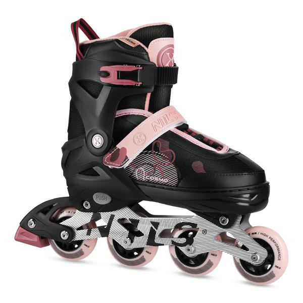 NA13808 RŮŽOVÉ VEL.L(38-41) KOLEČKOVÉ BRUSLE NILS EXTREME