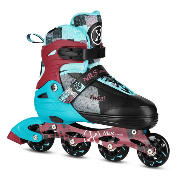 NA13810 MODRÉ VEL.S(31-34) KOLEČKOVÉ BRUSLE NILS EXTREME