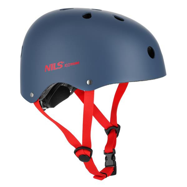 MTW001-1 ŠEDO-ČERVENÁ VEL.S(52-56CM) HELMA NILS EXTREME