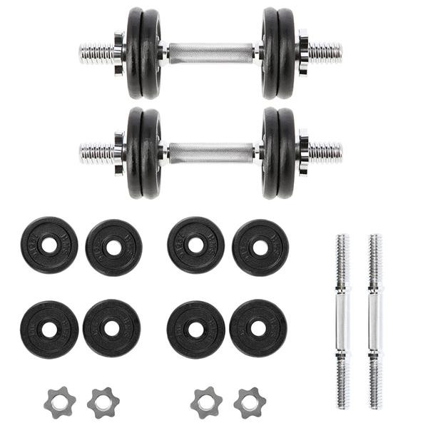 Jednoruční nakládací činky HMS SG02 2x7 kg