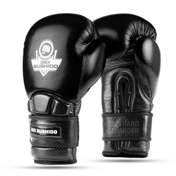WARRIOR BLACK 16 OZ. BOXERSKÉ RUKAVICE DBX BUSHIDO