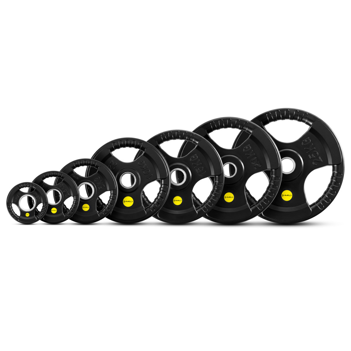 Olympijský pogumovaný kotouč HMS TOK15 Pro 15 kg