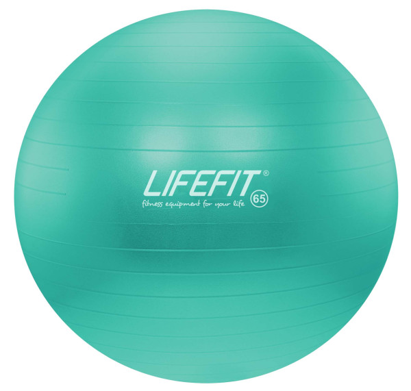 Gymnastický míč LIFEFIT ANTI-BURST 65 cm, tyrkysový