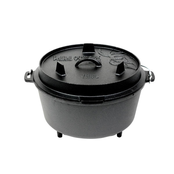 Litinový outdoorový hrnec (Camp Dutch oven) VH8L+ Valhal Outdoor