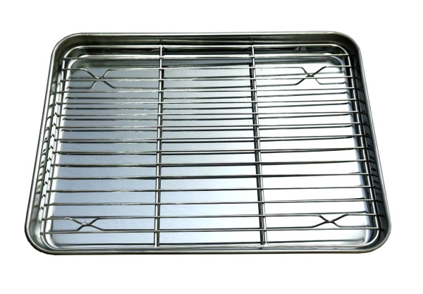 Nerezový plech na pečení s mřížkou 31x24x2,5cm vel. SM UG Grill