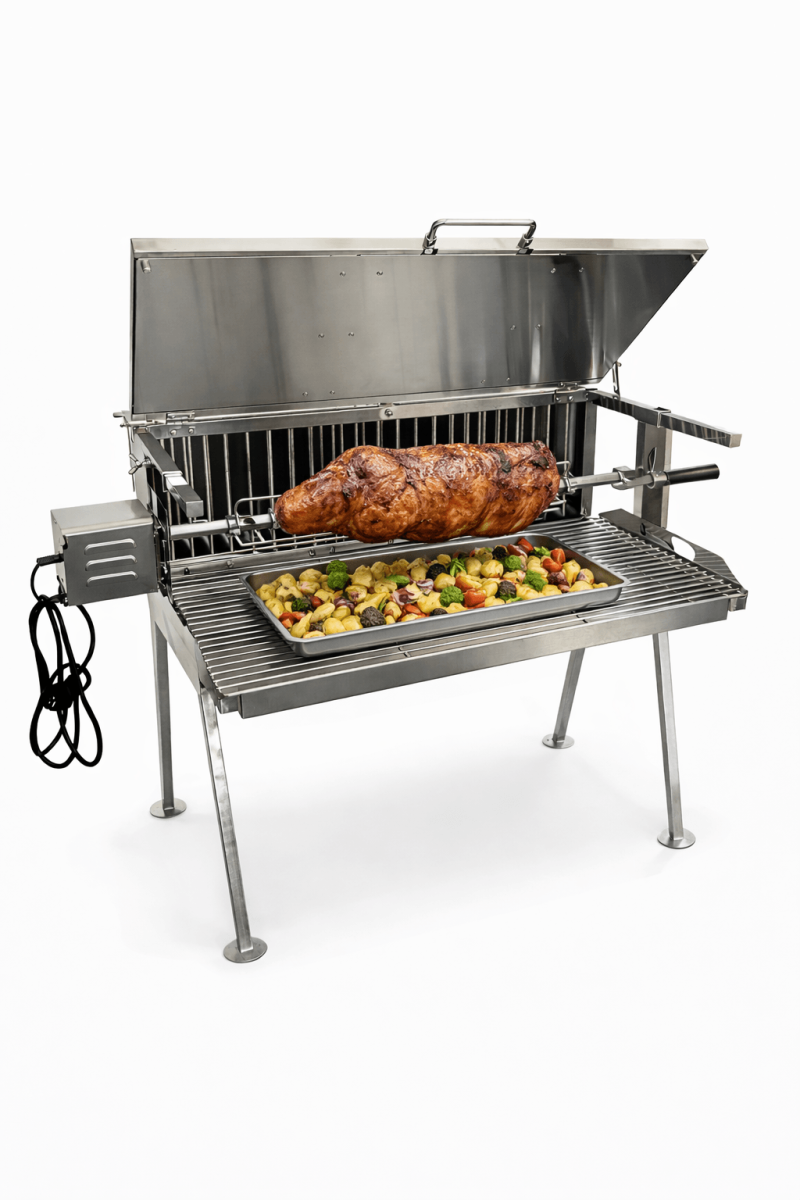 Nerezový gril na kuře, kýtu a živáňskou S90 / 1x Rotisserie UG Grill