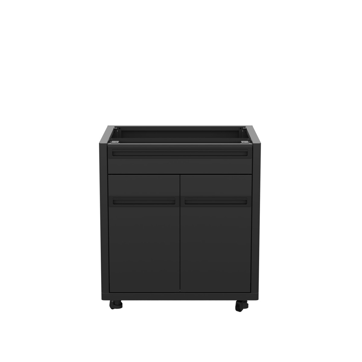 Kuchyňský modul HEAT se 2 dvířky a zásuvkou – černý Outdoorchef