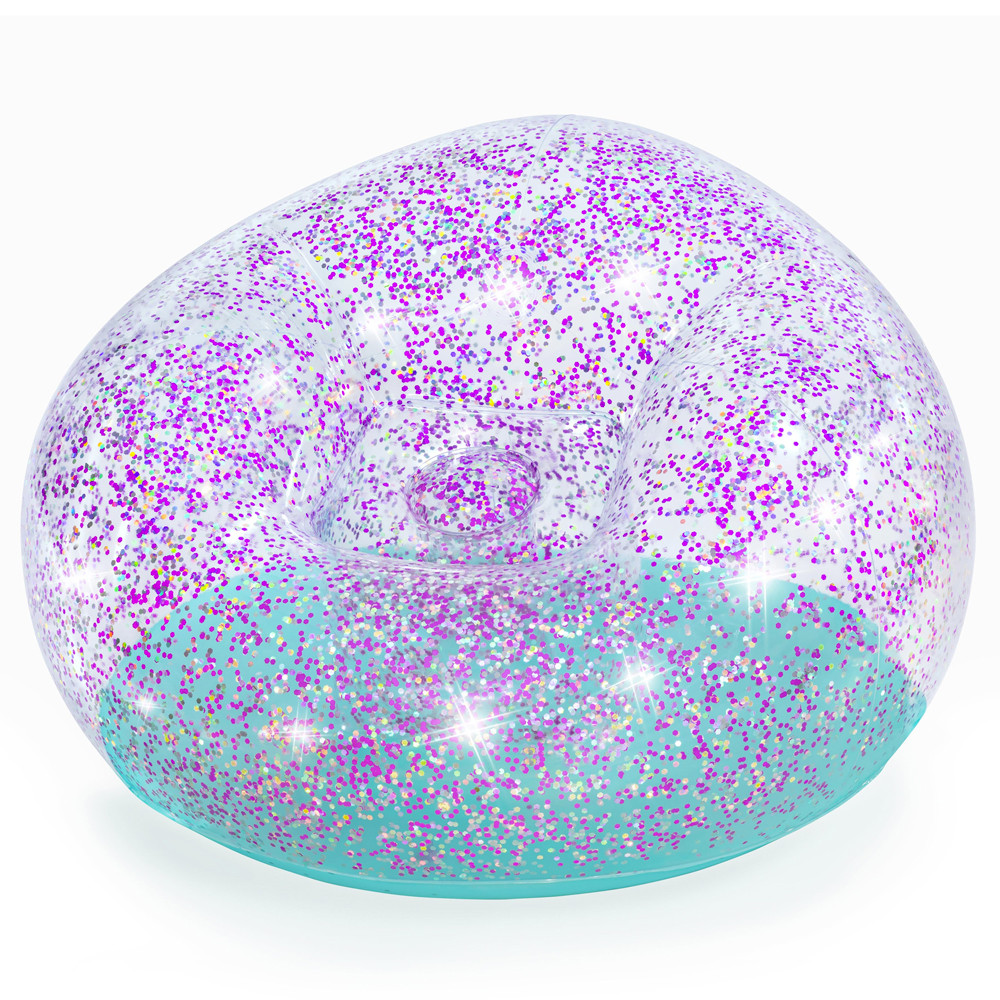 Bestway 75115 Nafukovací křeso GLITTER DREAM 114 x 112 x 66 cm