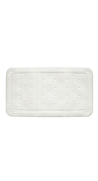 KELA Vanová podložka KRETA PVC bílá 72x36cm KL-22361