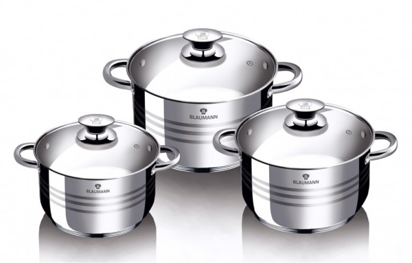 BLAUMANN Sada nádobí nerez 6 ks Gourmet line BL-3160