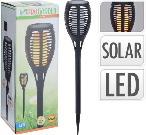 PROGARDEN Lampa solární zahradní pochodeň s efektem plamene 78 cm KO-CX2100150