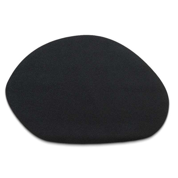KELA Prostírání Stone PU kůže černá 45,0x30,0x0,2cm KL-12651