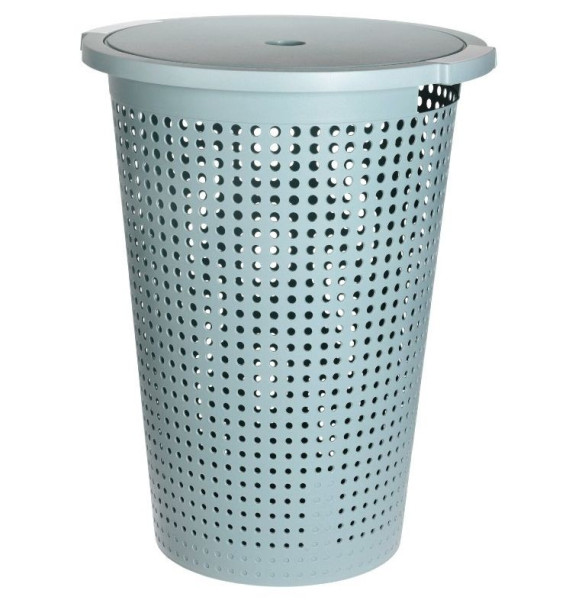 EXCELLENT HOUSEWARE Koš na prádlo s víkem 35 l 40 x 52 cm zelený KO-Y54231170zele
