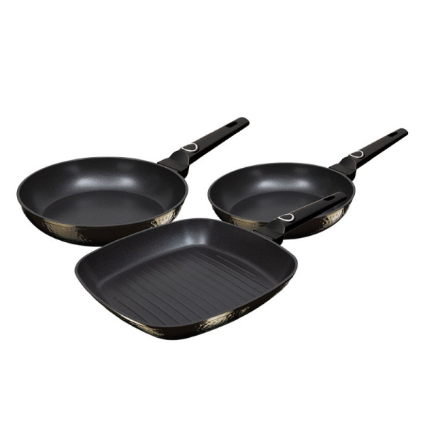 BERLINGERHAUS Sada pánví s titanovým povrchem 3 ks Primal Gloss Collection steak BH-6073