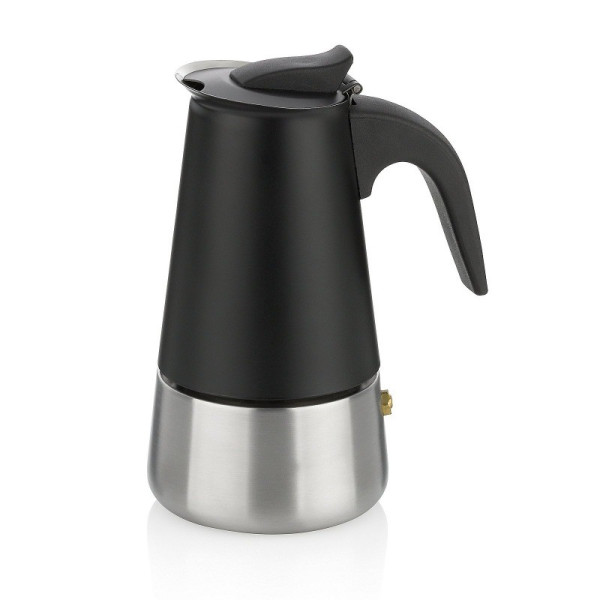 KELA Konvice na espresso Ferrara nerez černá 17,0 cm 9,0 cm  200,0 ml KL-10898