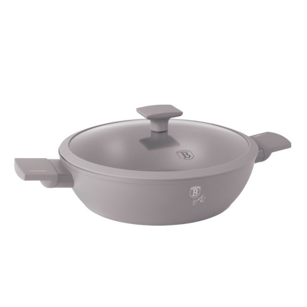 BERLINGERHAUS Pánev s titanovým povrchem a poklicí  28 cm Taupe Collection BH-8098
