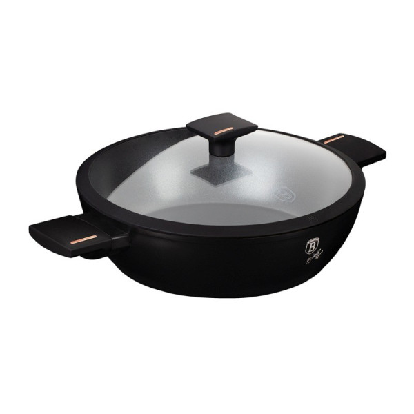 BERLINGERHAUS Pánev hluboká s poklicí s titanovým povrchem 28 cm Monaco Collection BH-7090