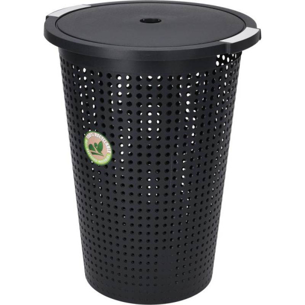 EXCELLENT HOUSEWARE Koš na prádlo kulatý 35 l černá KO-Y54500470
