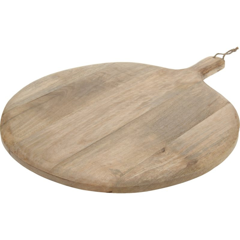 EXCELLENT HOUSEWARE Kulaté prkénko na krájení nebo servírování s rukojetí 60 x 47 cm KO-A50100060