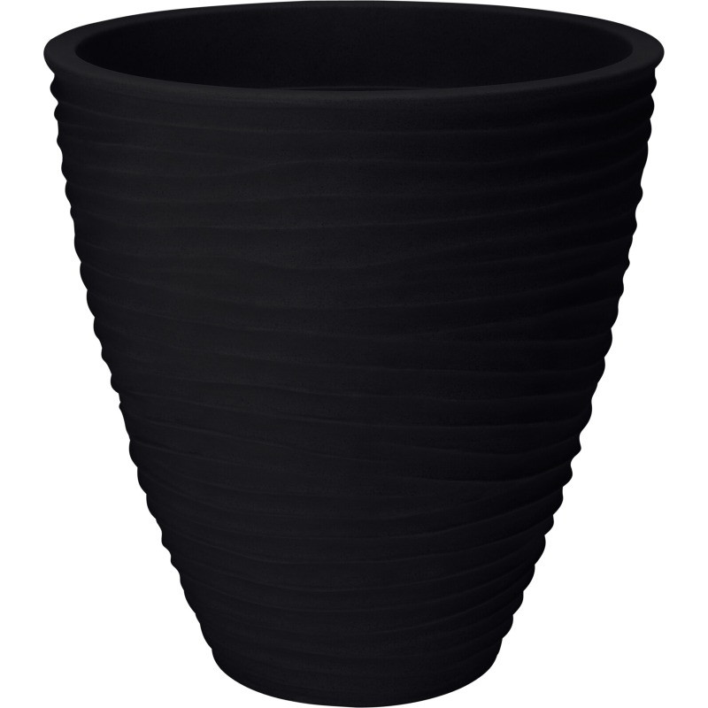 PROGARDEN Květináč venkovní žebrovaný 40 cm antracit KO-Y54201710
