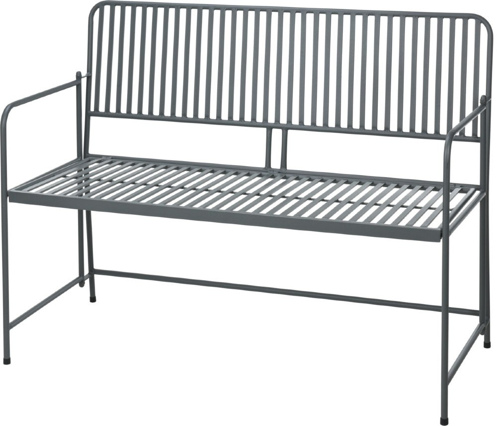 PROGARDEN Zahradní lavice BISTRO 118 cm antracit KO-X71000570