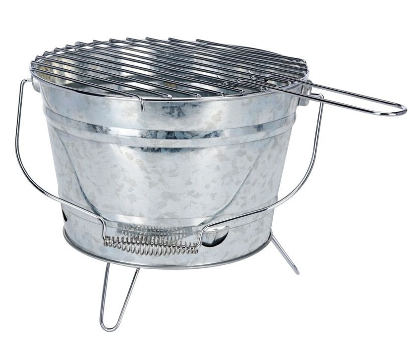 PROGARDEN Gril přenosný zinkovaný kbelík 27 cm KO-Y64950300
