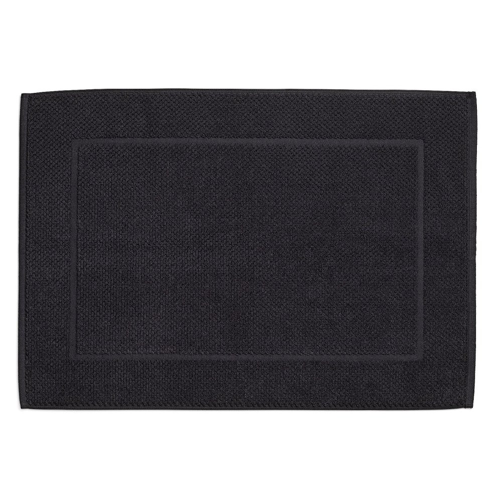 KELA Koupelnová předložka LAVINIA 100% organická bavlna černá 50x70 cm KL-23909