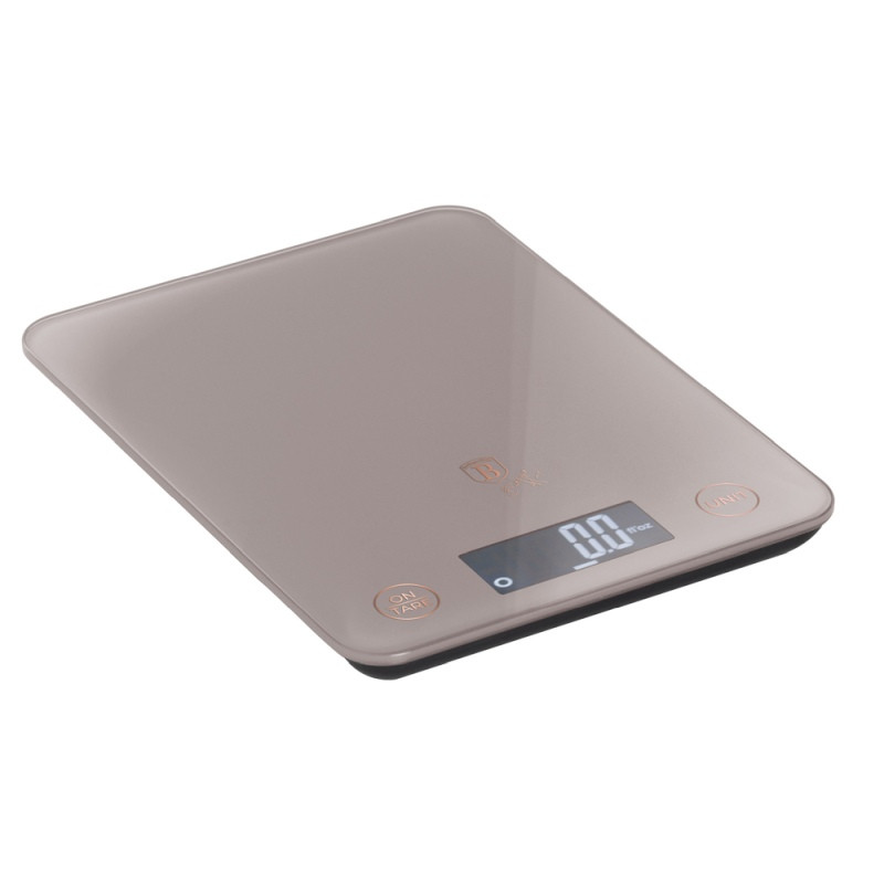 BERLINGERHAUS Kuchyňská váha digitální 5 kg Taupe Collection BH-9754