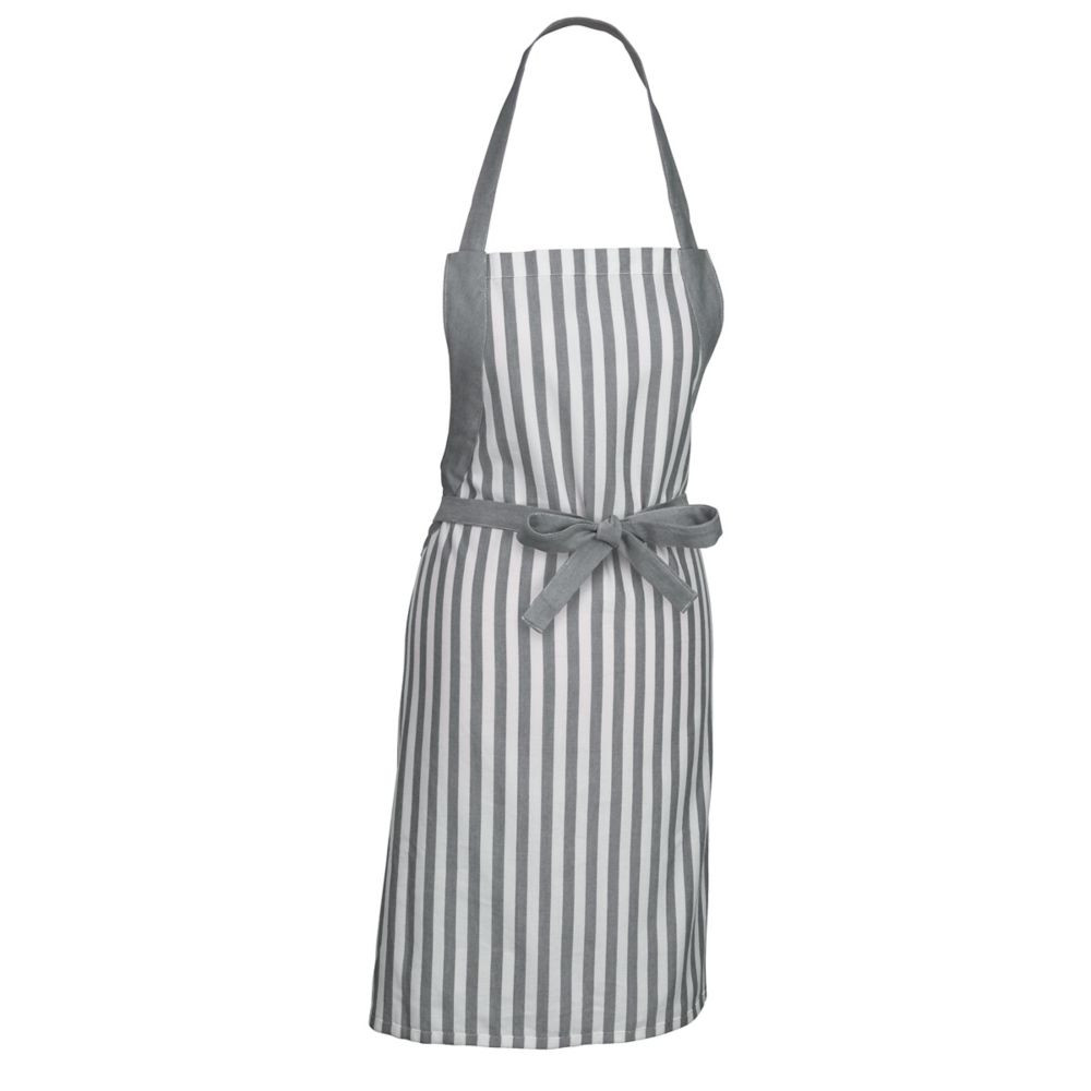 KELA Zástěra Caja 55% bavlna/45% bambus šedá 80x67 cm KL-12875
